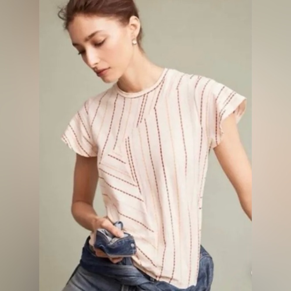Anthropologie Dolan Left Coast Collection Striped Tee Women’s size M